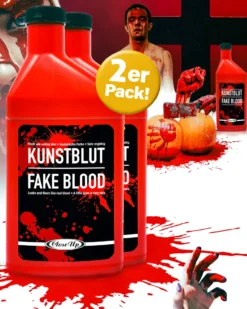 Flasche Kunstblut Theater-Blut Set mit 2 Flaschen