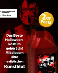 Flasche Kunstblut Theater-Blut Set mit 2 Flaschen
