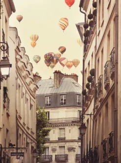 Flying Over Paris Kunstdruck Irene Suchocki