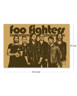 Foo Fighters Poster | 61x91,5 cm | Group | Sepia Vintage Design