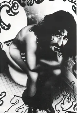 Frank Zappa Poster Sitting on Toilet