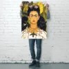 Frida Kahlo Poster Portrait with Necklace