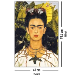 Frida Kahlo Poster Portrait with Necklace