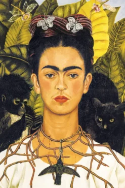Frida Kahlo Poster Portrait with Necklace
