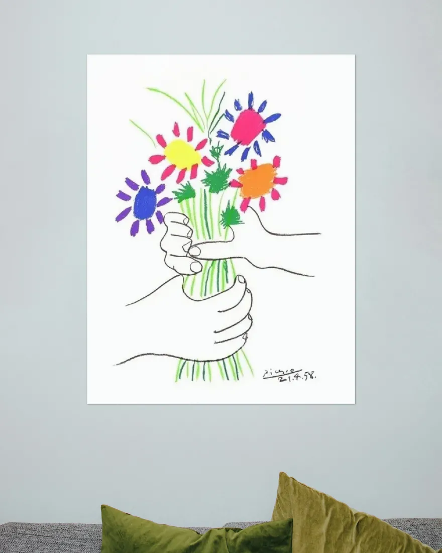 Friedensstrauß Kunstdruck Pablo Picasso