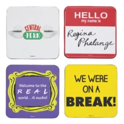 Friends Untersetzer Quotes 4er Set