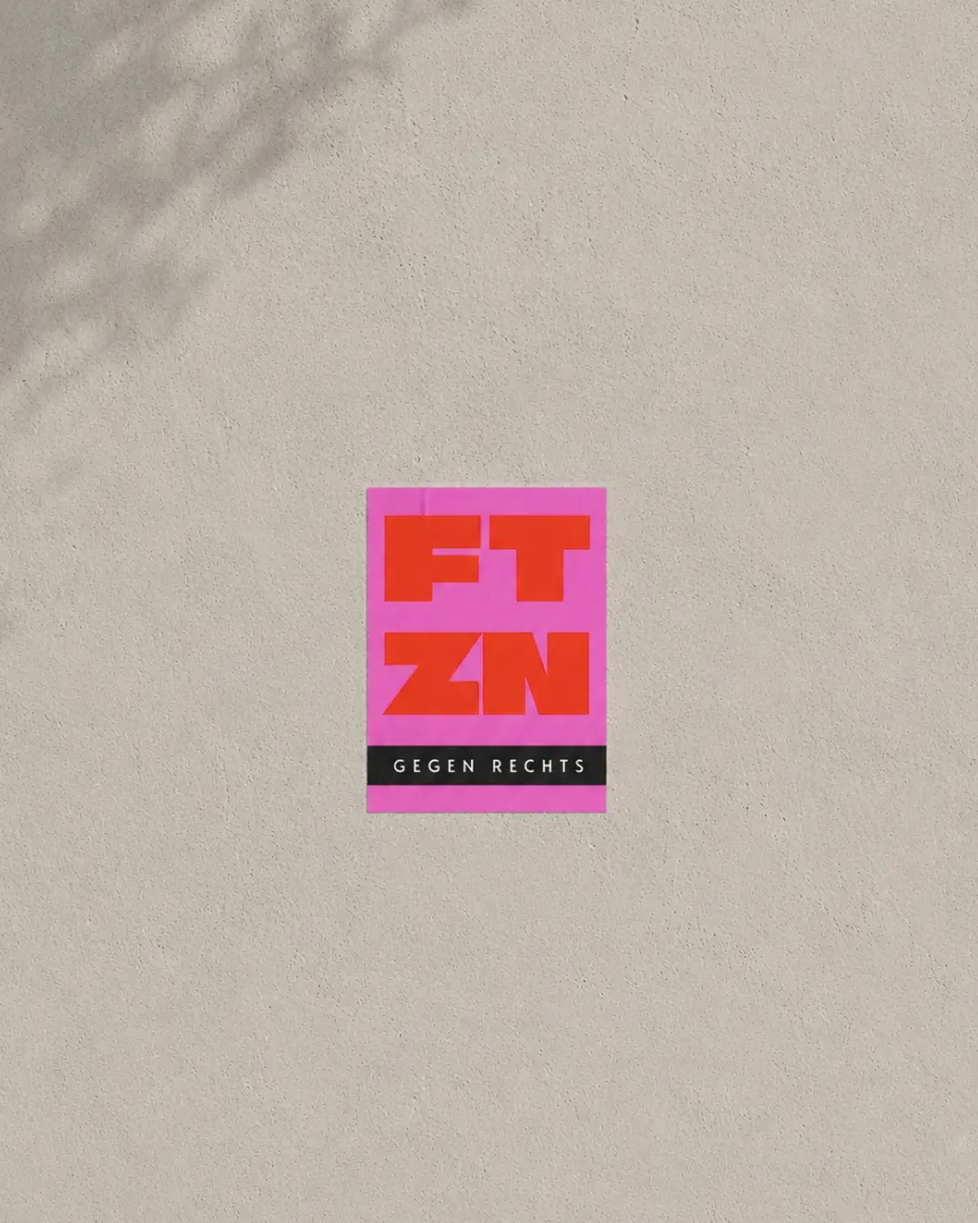 FTZN Gegen Rechts | Sticker-Set 50 Stück | 5,5 x 8,5
