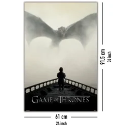 Game of Thrones Poster A Lion & A Dragon
