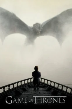 Game of Thrones Poster A Lion & A Dragon