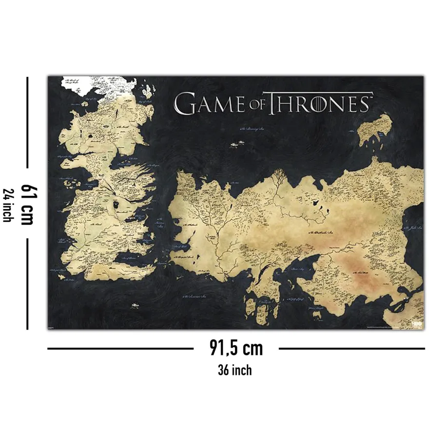 Game of Thrones Poster Die sieben Königslande