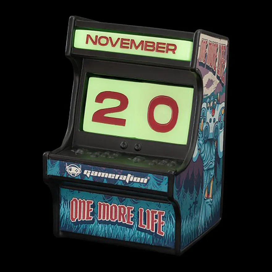 Gameration One more Life Ewiger 3D Kalender Arcade
