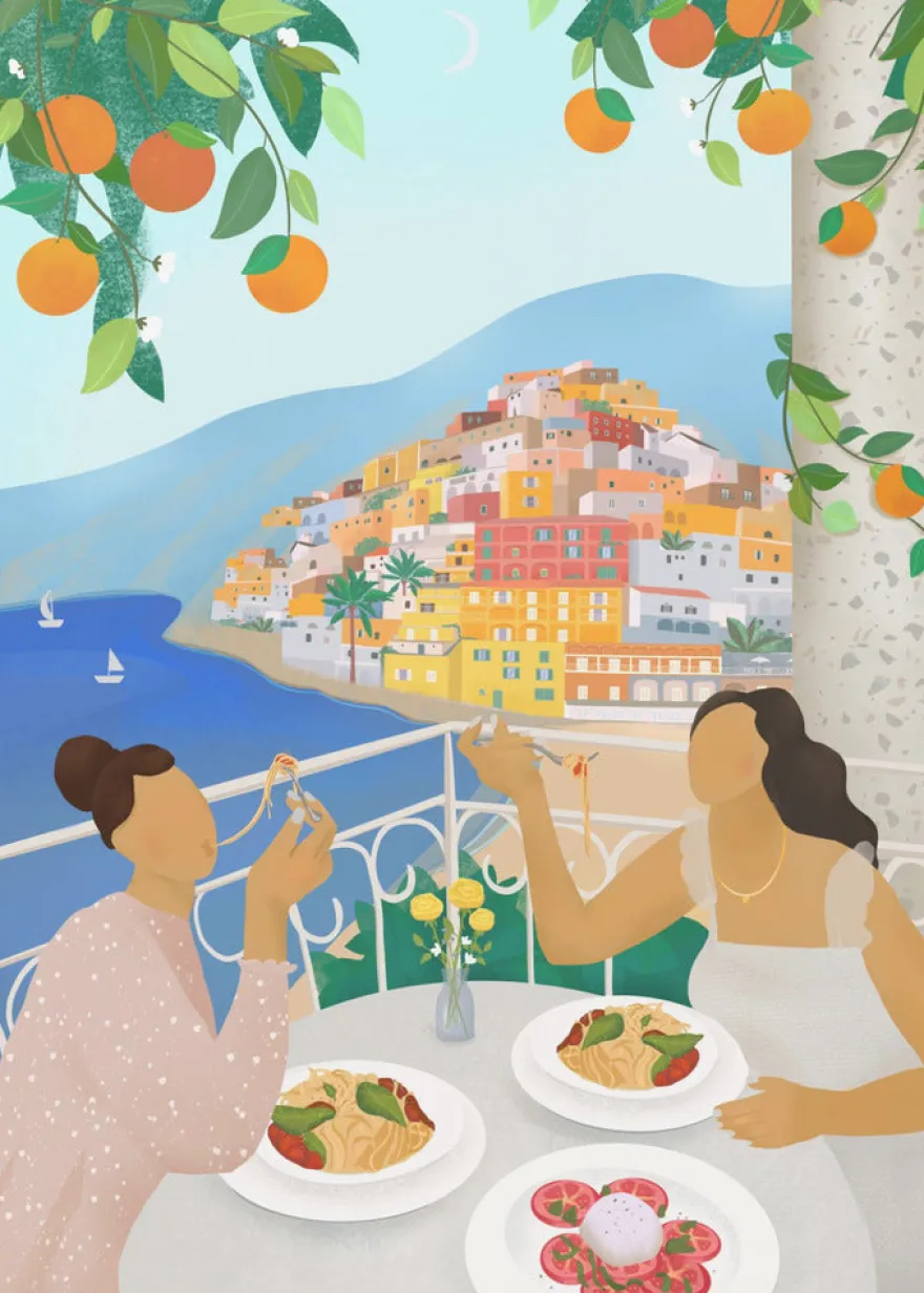 Girls in Positano