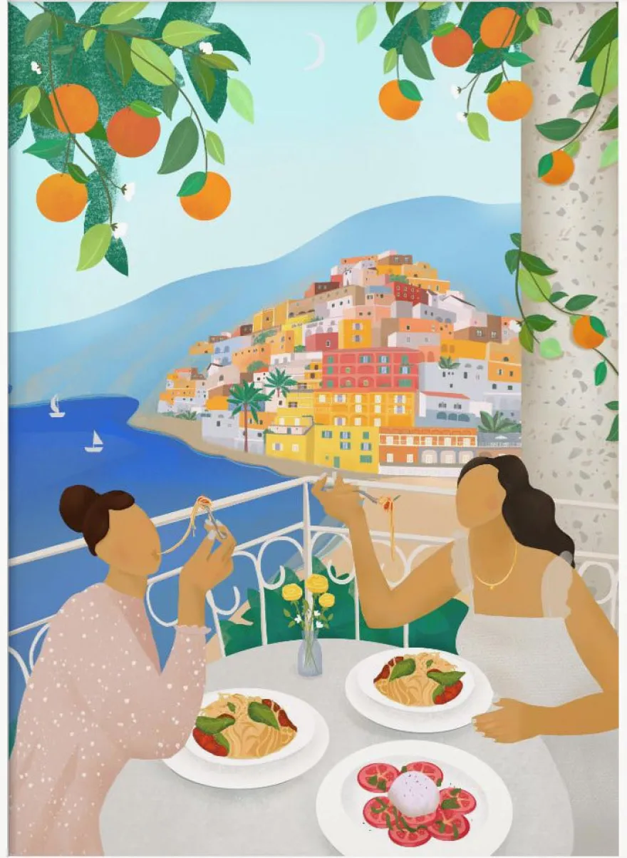 Girls in Positano