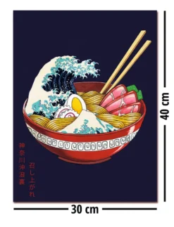 Great Wave Ramen Bowl Kunstdruck