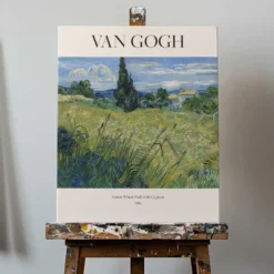Green Wheat Field With Cypress (1889) Van Gogh