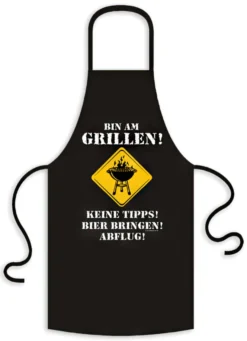 Grillschürze Bin am Grillen!