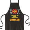 Grillschürze Grillregel Nr. 3 Vertraue nie einem schlanken..