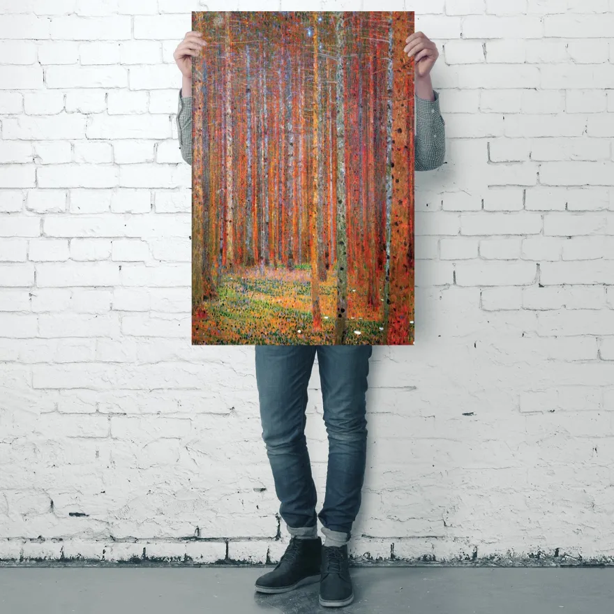 Gustav Klimt Poster Tannenwald