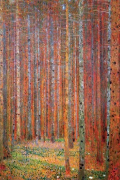 Gustav Klimt Poster Tannenwald