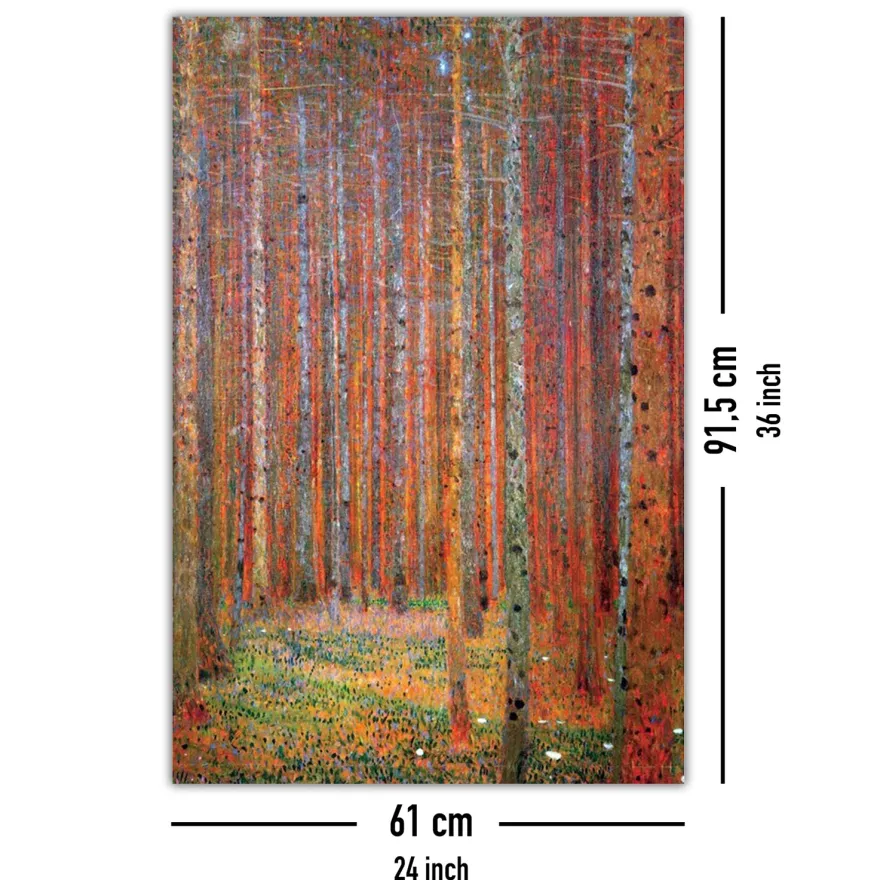 Gustav Klimt Poster Tannenwald