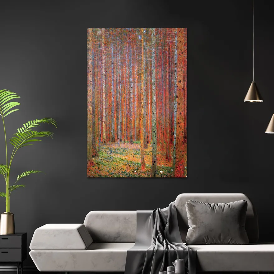 Gustav Klimt Poster Tannenwald
