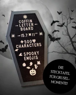 Halloween Sarg Stecktafel zum Stellen oder Hängen