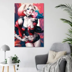 Harley Quinn Kiss Poster