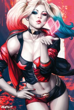 Harley Quinn Kiss Poster