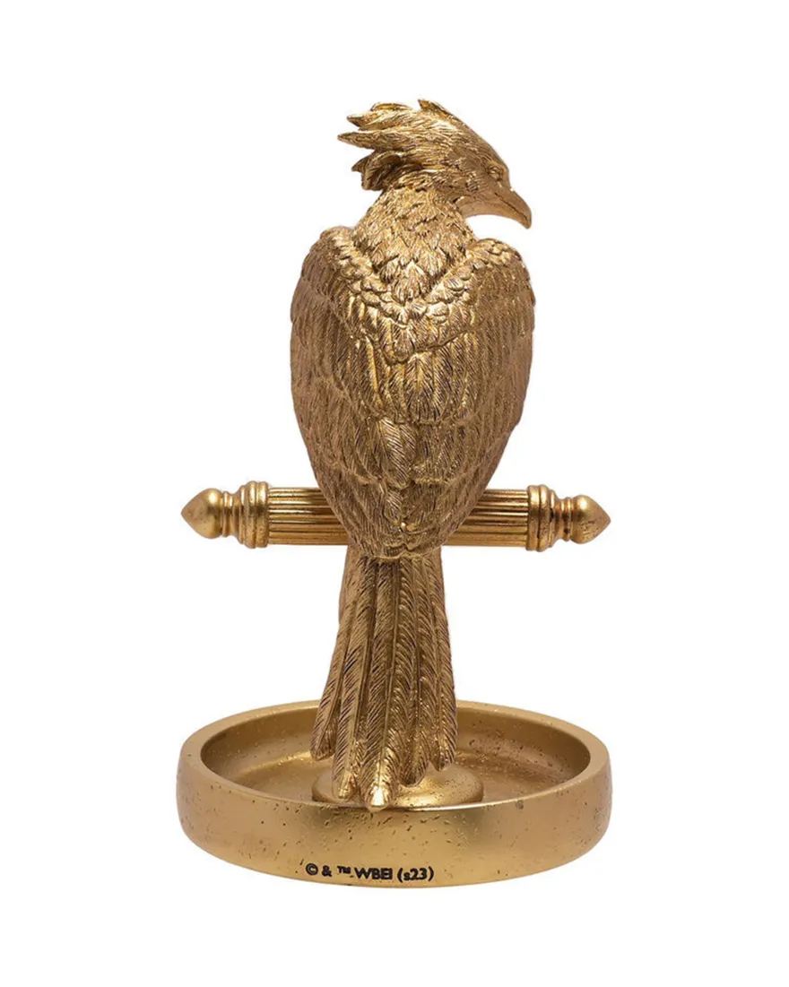 Harry Potter Alumni Fawkes Schmuckständer Figur - mit goldenem Metall Finish