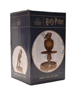 Harry Potter Alumni Fawkes Schmuckständer Figur - mit goldenem Metall Finish
