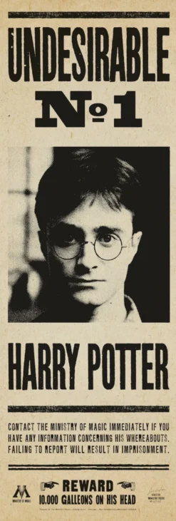 Harry Potter Langbahnposter Undesirable No. 1