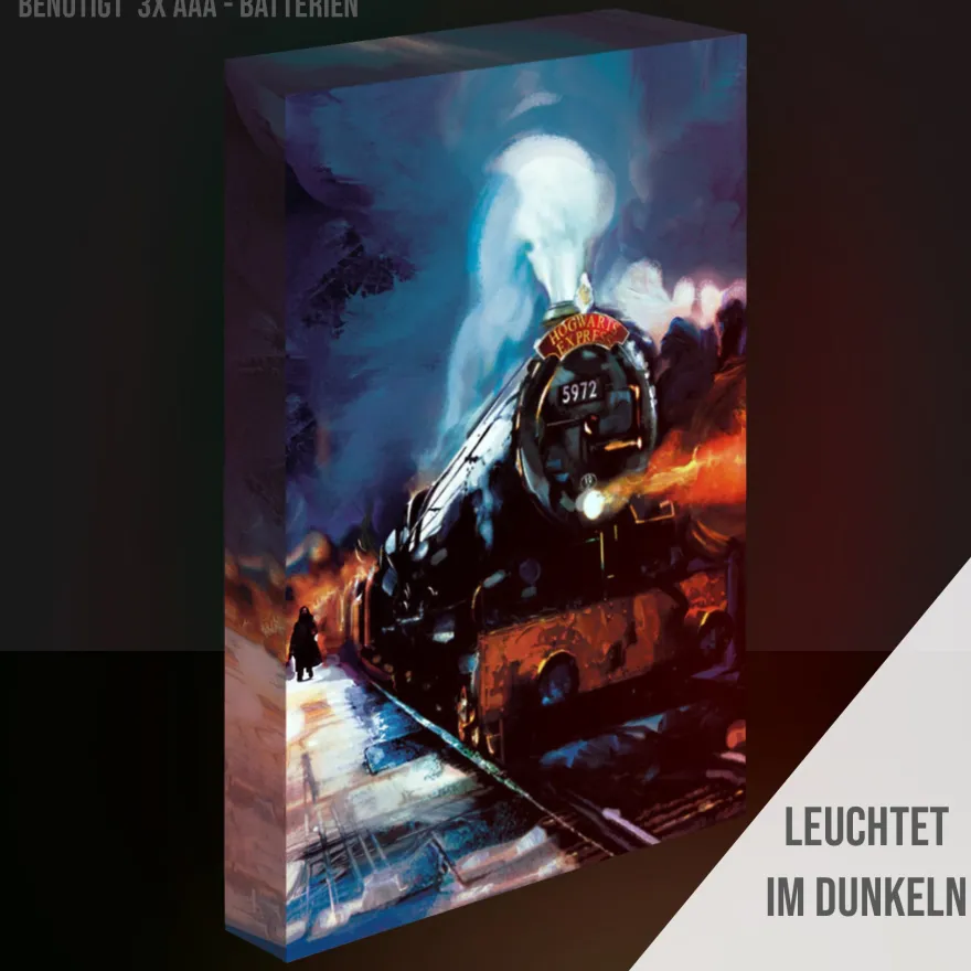 Harry Potter Light Up Canvas Bild Hogwarts Express