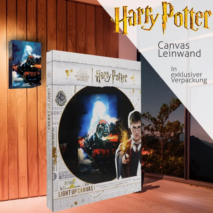 Harry Potter Light Up Canvas Bild Hogwarts Express