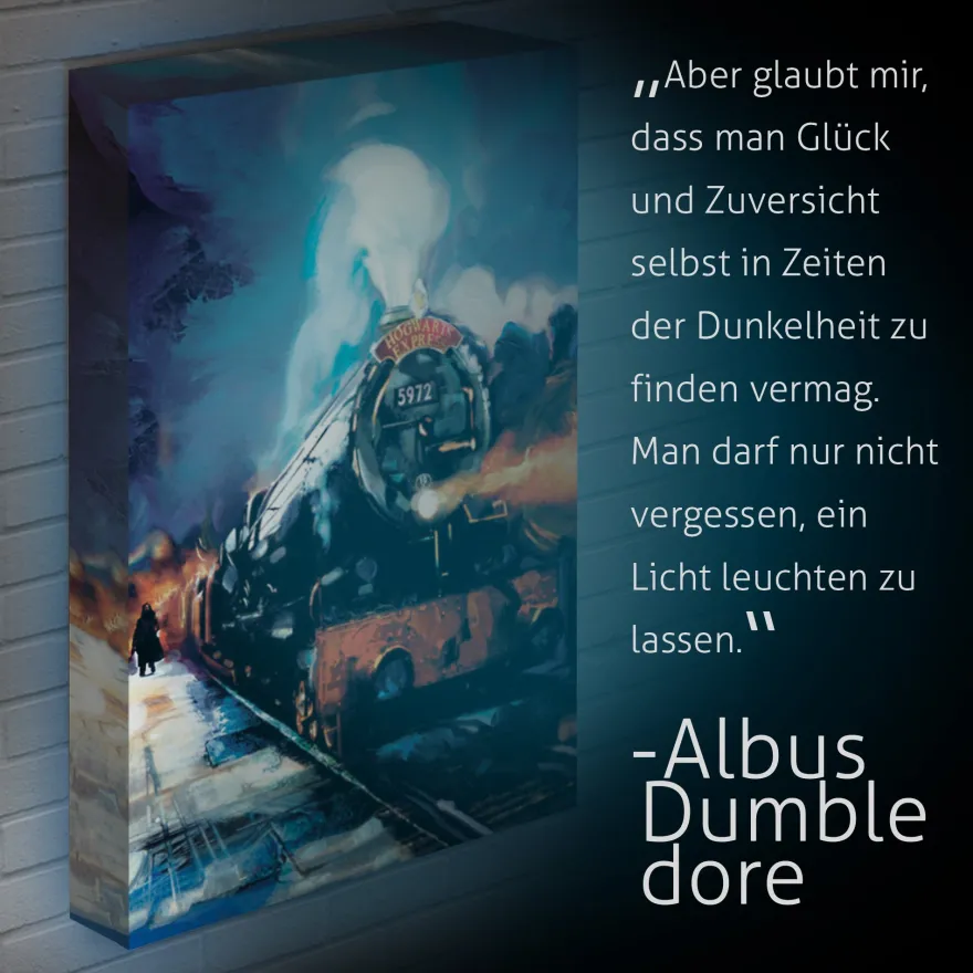 Harry Potter Light Up Canvas Bild Hogwarts Express