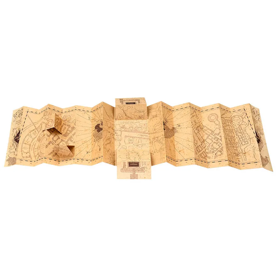 Harry Potter Marauder's Map gefaltete Karte