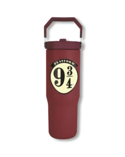 Harry Potter 30 oz Tumbler mit Griff & Flip-Strohhalm 0,85l
