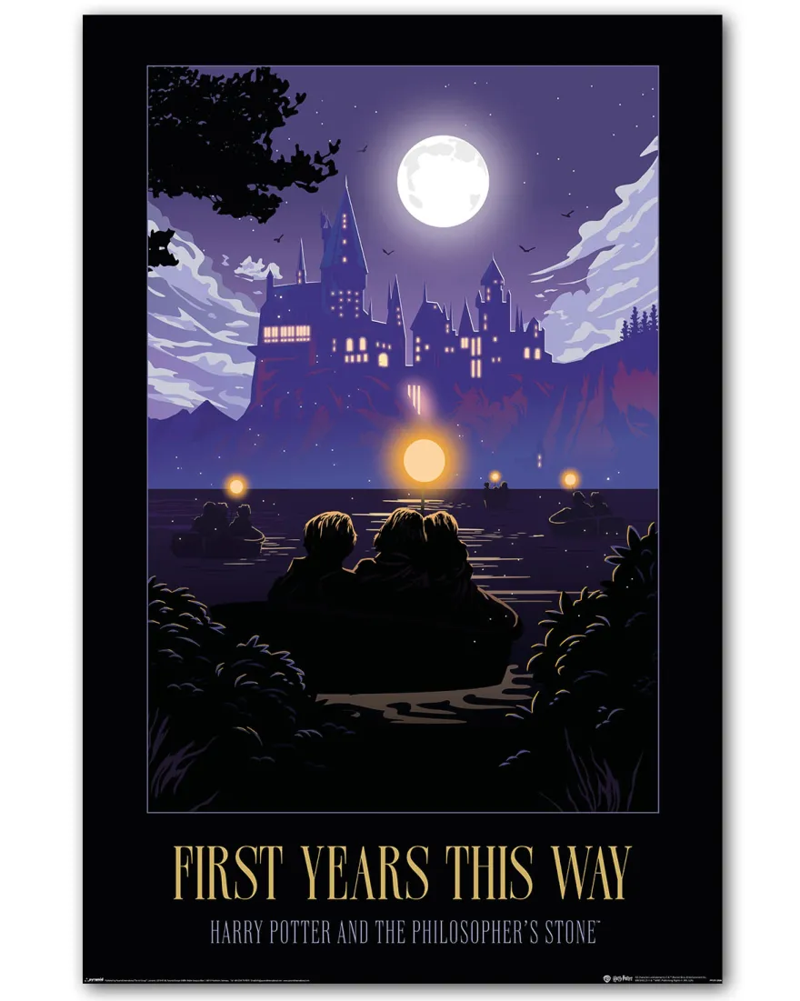Harry Potter Poster First Years This Way