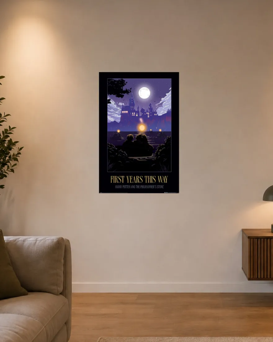 Harry Potter Poster First Years This Way