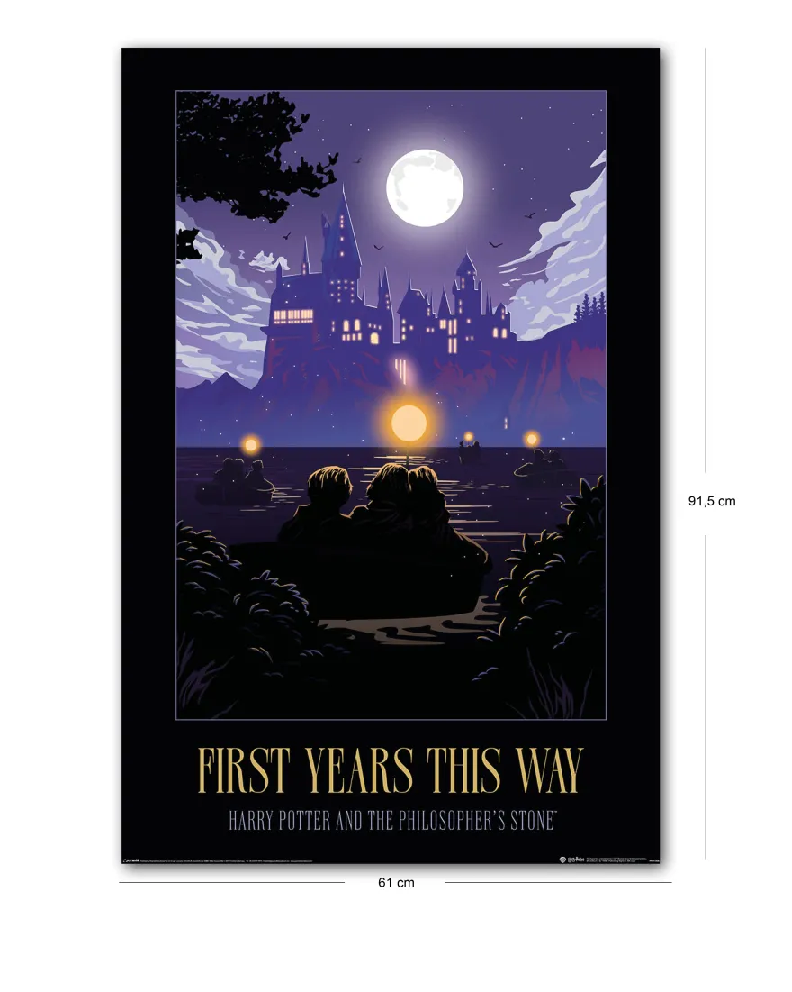 Harry Potter Poster First Years This Way