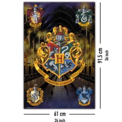 Harry Potter Poster Hogwarts Häuserwappen