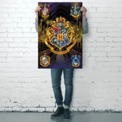 Harry Potter Poster Hogwarts Häuserwappen