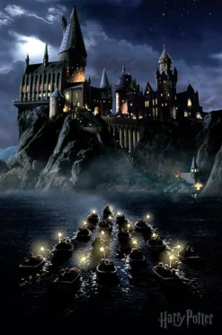 Harry Potter Poster Hogwarts Boats