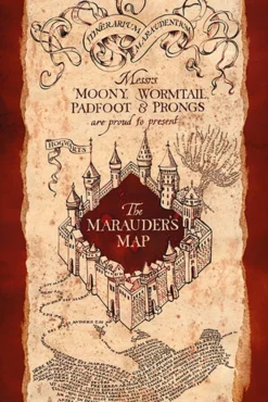 Harry Potter Poster Marauders Map
