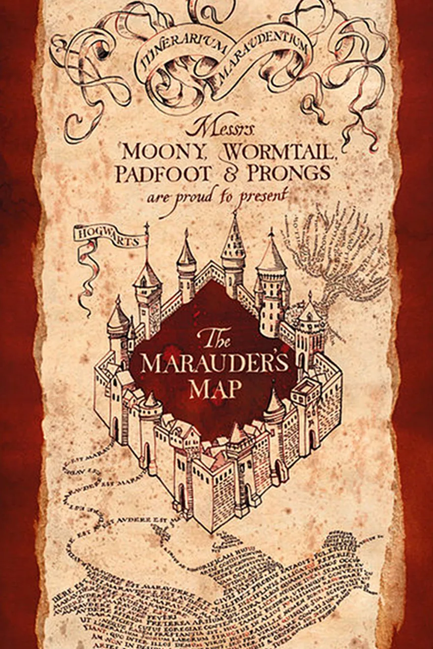 Harry Potter Poster Marauders Map