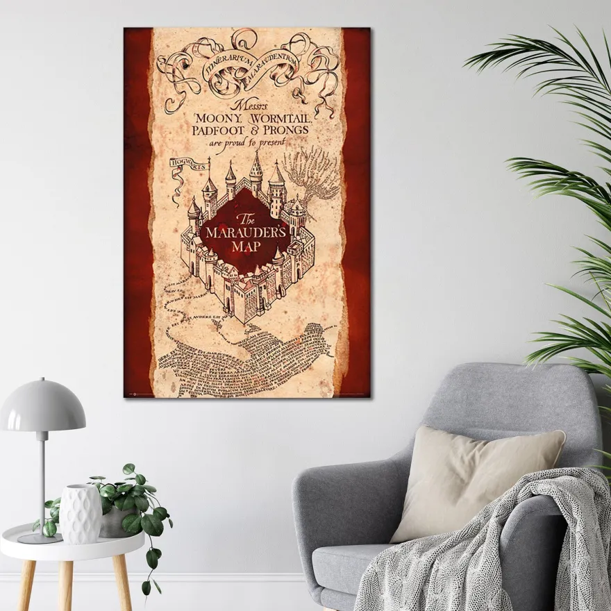 Harry Potter Poster Marauders Map