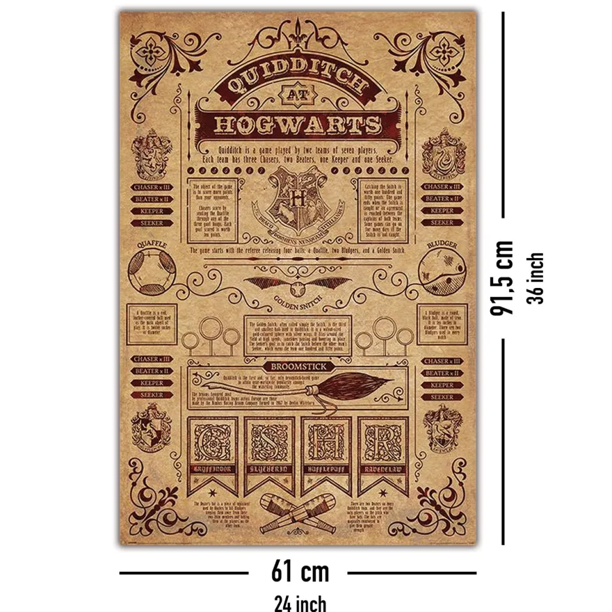 Harry Potter Poster Quidditch at Hogwarts