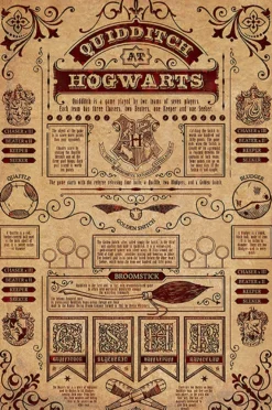 Harry Potter Poster Quidditch at Hogwarts