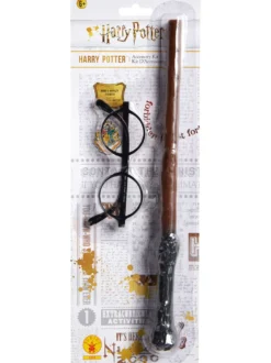 Harry Potter Set Zauberstab & Brille