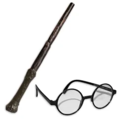 Harry Potter Set Zauberstab & Brille