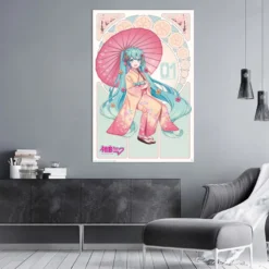 Hatsune Miku Poster Sakura Kimono